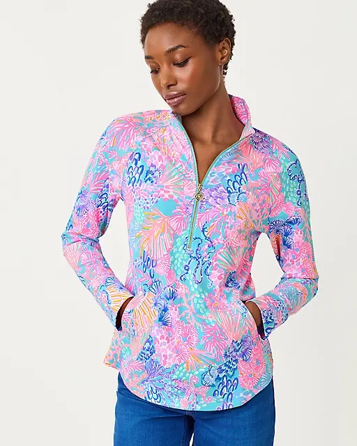 lilly pulitzer UPF 50+ Skipper Popover Multi Splendor In The Sand