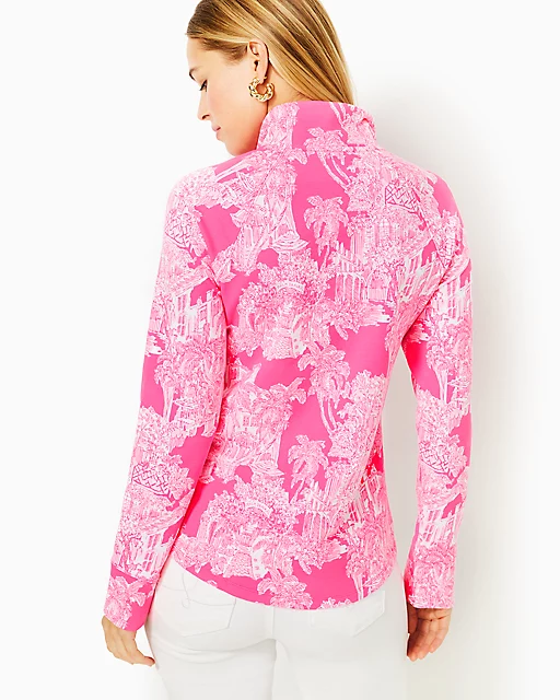 Lilly Pulitzer UPF 50+ Skipper Popover Roxie Pink Pb Anniversary Toile