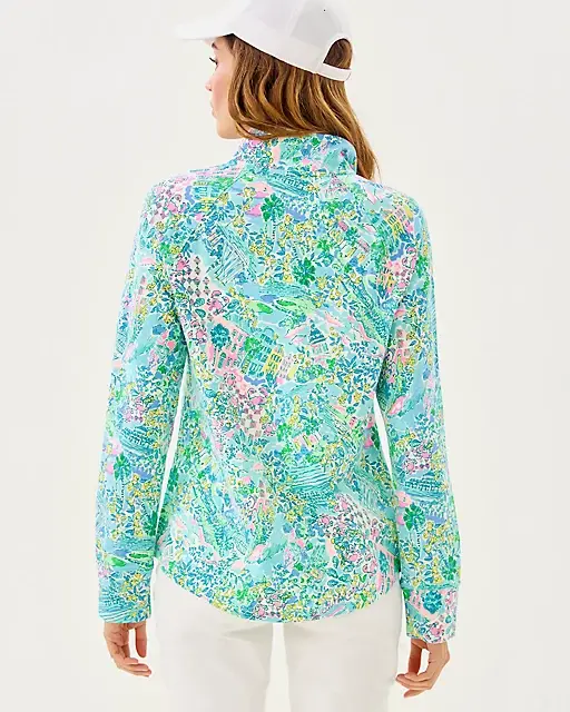 Lilly Pulitzer UPF 50+ Skipper Popover Surf Blue Lilly Loves South Carolina