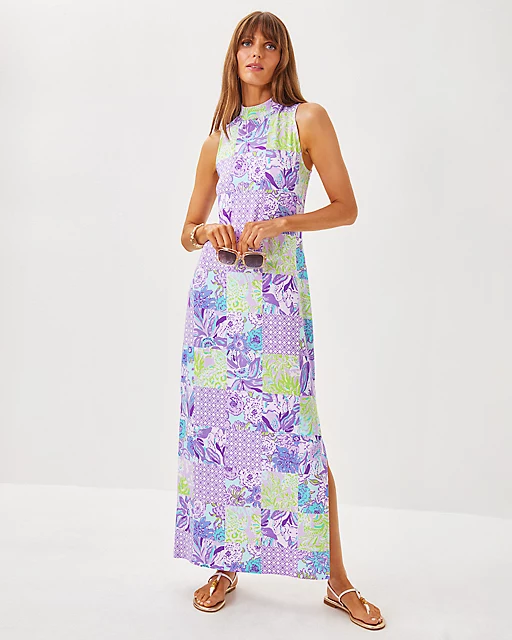 Lilly Pulitzer Wellington Maxi Dress Multi Juicy Story Patch