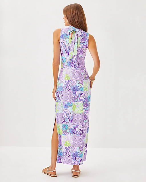 Lilly Pulitzer Wellington Maxi Dress Multi Juicy Story Patch