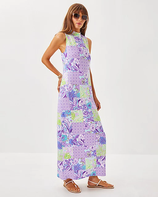 Lilly Pulitzer Wellington Maxi Dress Multi Juicy Story Patch