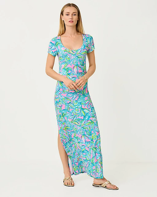 lilly pulitzer Wynne Maxi Dress Pelican Pink Off The Scales lilly pulitzer Wynne Maxi Dress Pelican Pink Off The Scales