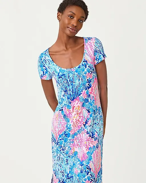 Lilly Pulitzer Wynne Maxi Dress Resort White Sway With Me