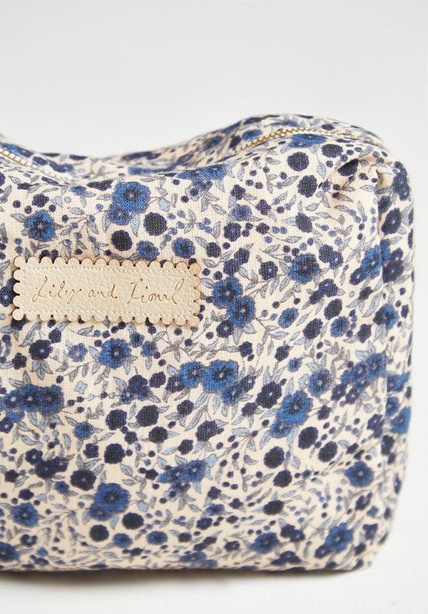Lily And Lionel Nola Aster Print Wash Bag In Blue