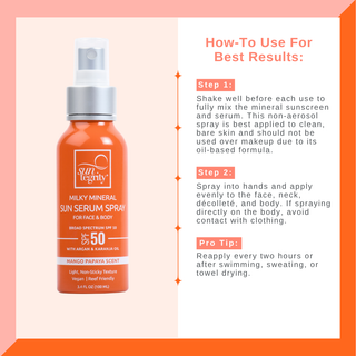 Lily Lolo Suntegrity Milky Mineral Sun Serum Spray Broad Spectrum SPF 50