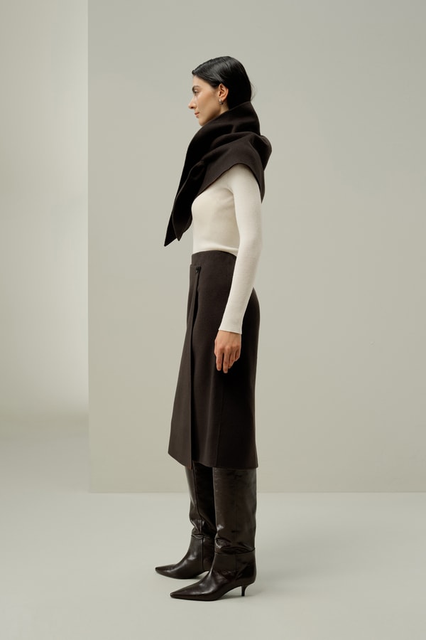 Lilysilk Adjustable Silk-Wool Scarf