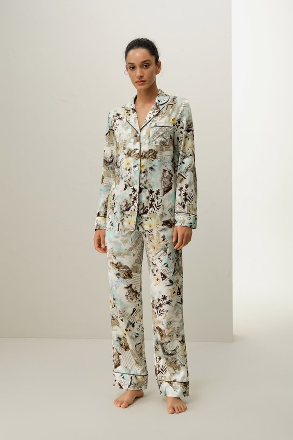 lilysilk Aquarius Zodiac Classic Silk Pajama Set