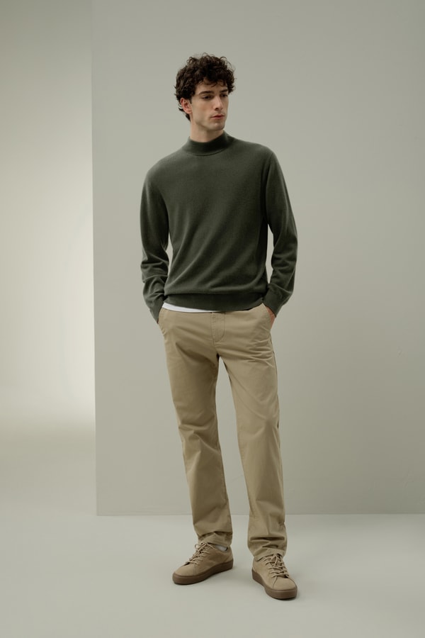 lilysilk Baby Cashmere Mock Neck Sweater