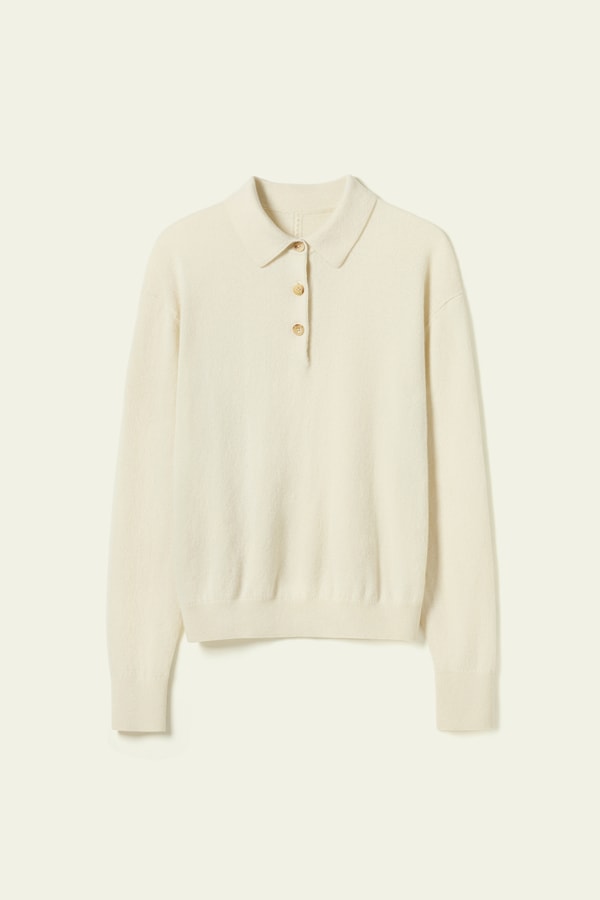 Lilysilk Baby Cashmere Polo Shirt