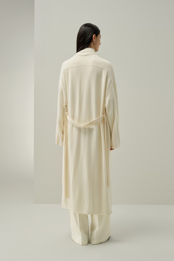 Lilysilk Calf-length Cashmere Cardigan