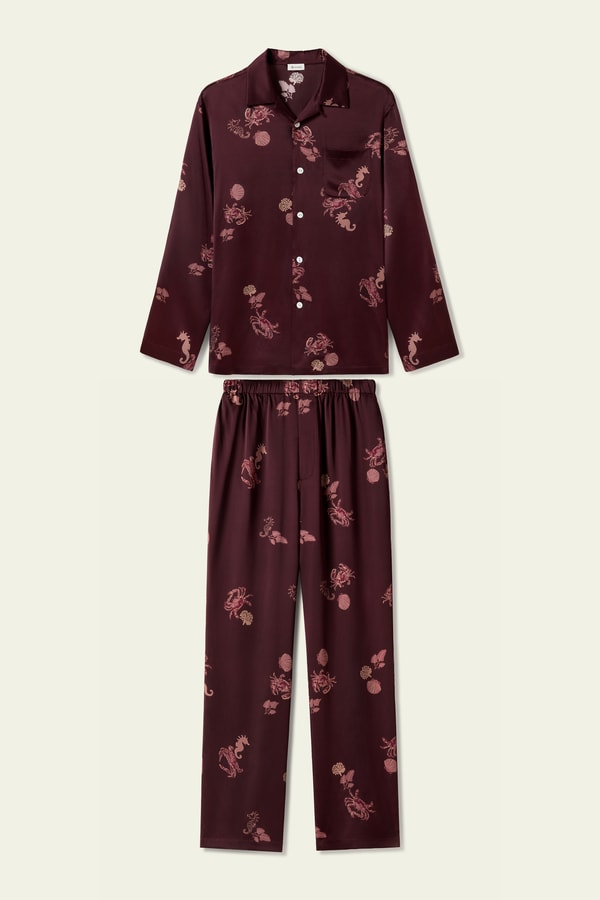 Lilysilk Cancer Men's Zodiac Silk Pajama Set