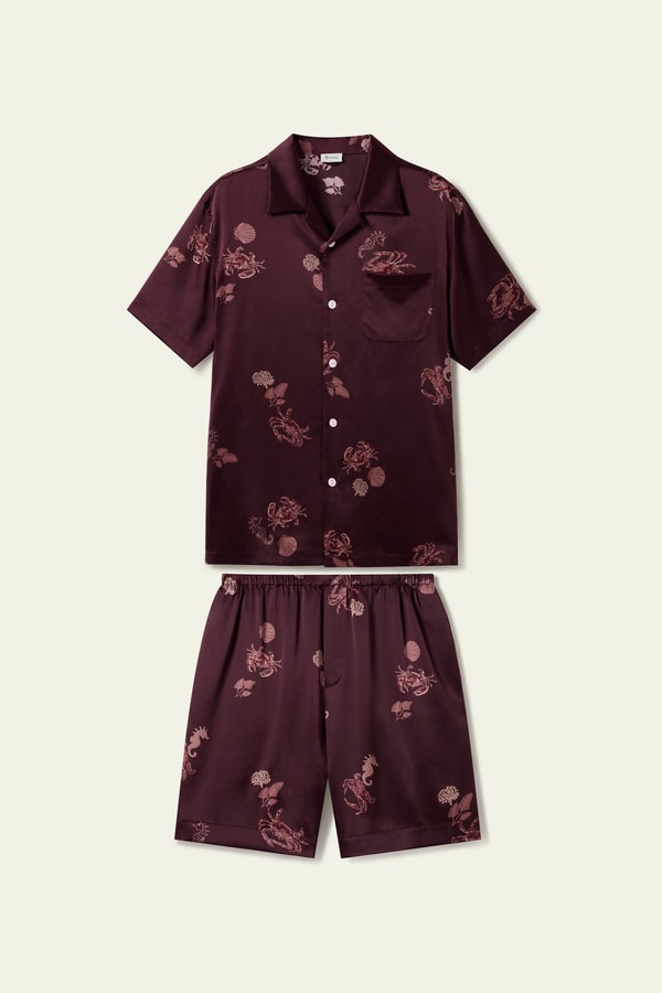 Lilysilk Cancer Zodiac Men's Silk Short Set