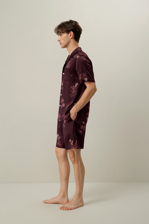 Lilysilk Cancer Zodiac Men's Silk Short Set
