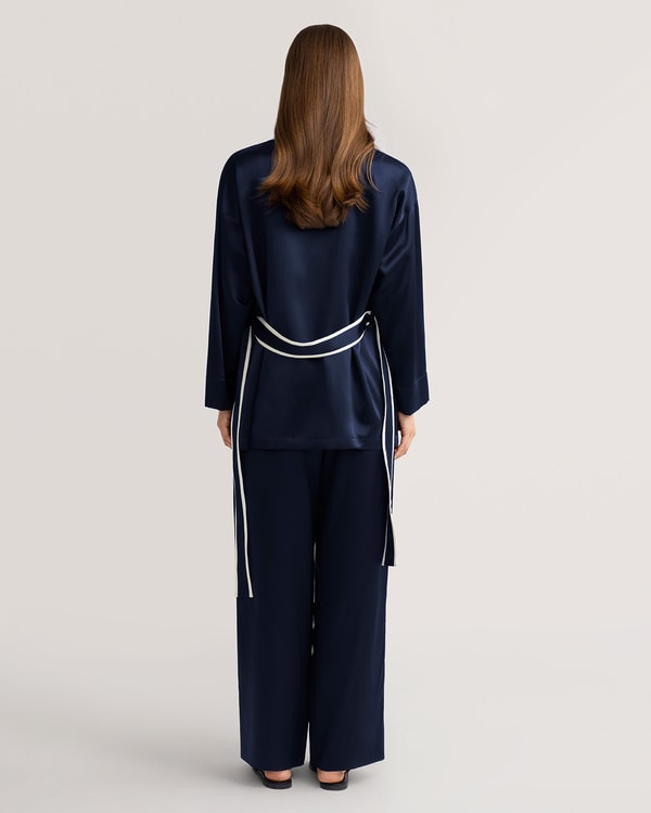 Lilysilk Classic Lapel Collar Silk Robe