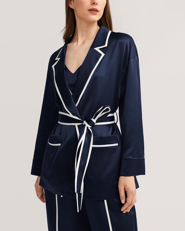 Lilysilk Classic Lapel Collar Silk Robe