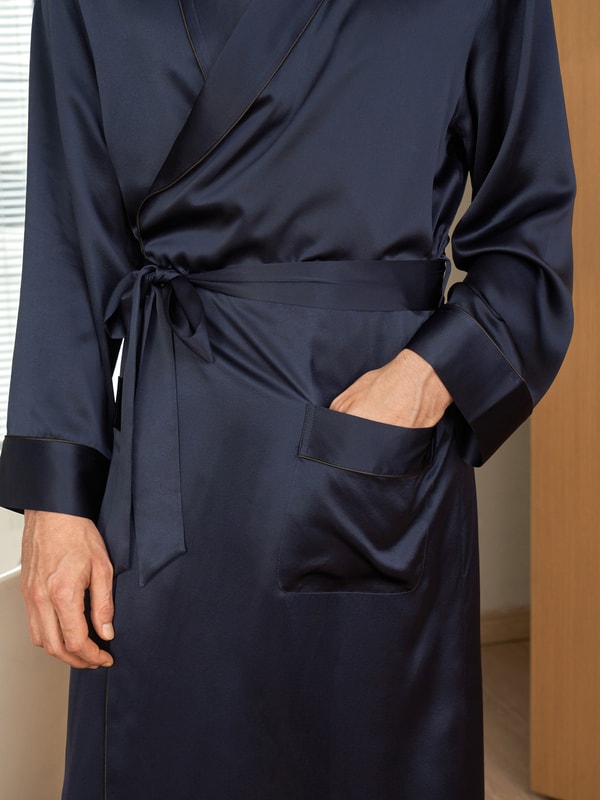 Lilysilk Contra Full Length Silk Robe