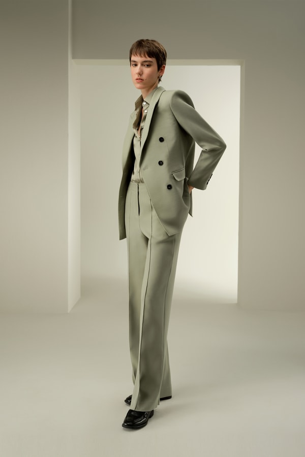 Lilysilk Double Breasted Lapel Blazer