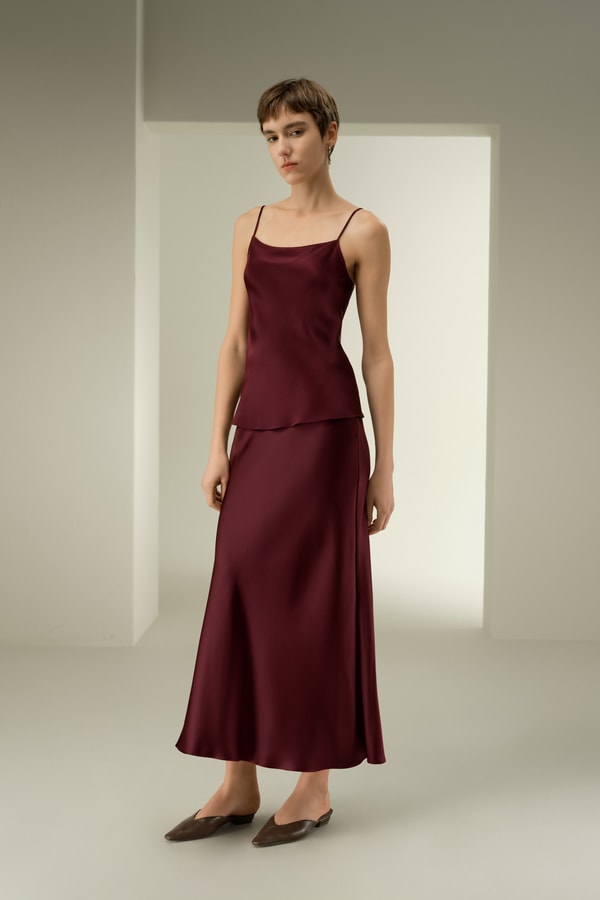 Lilysilk Double-Faced Silk Charmeuse Bias Cami