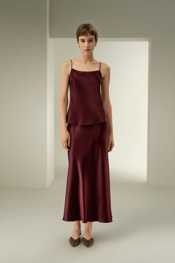 lilysilk Double-Faced Silk Charmeuse Bias Cami