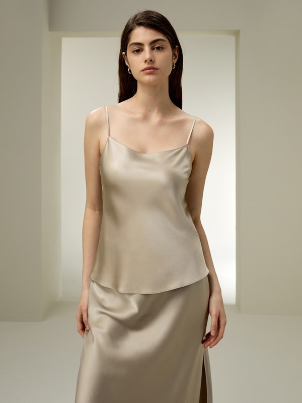 lilysilk Double-Faced Silk Charmeuse Camisole