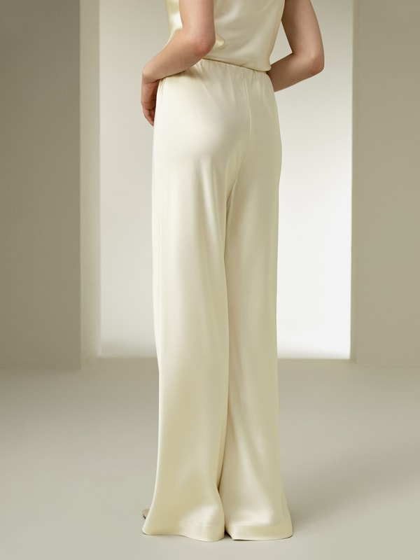 Lilysilk Full Bias Cut Silk Pants