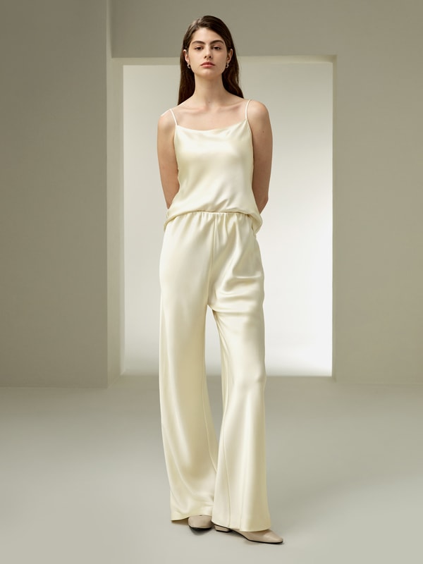 lilysilk Full bias cut silk pants