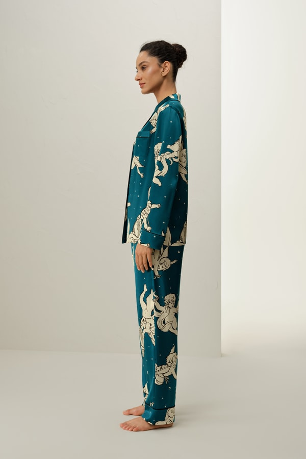 Lilysilk Gemini Zodiac Classic Silk Pajama Set