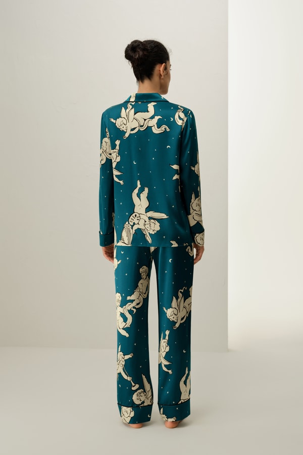 Lilysilk Gemini Zodiac Classic Silk Pajama Set