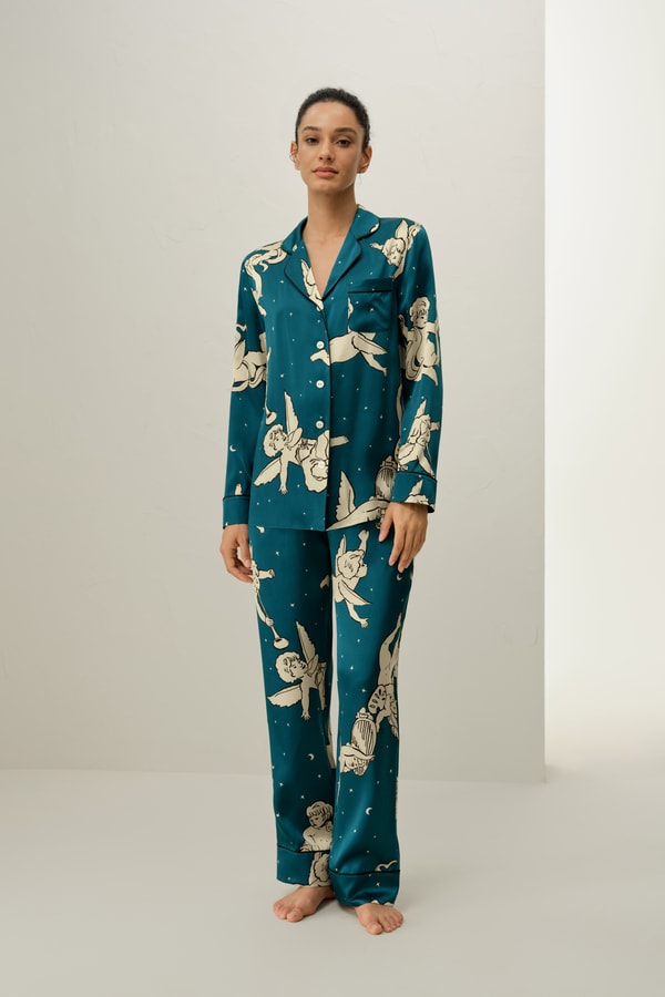 lilysilk Gemini Zodiac Classic Silk Pajama Set