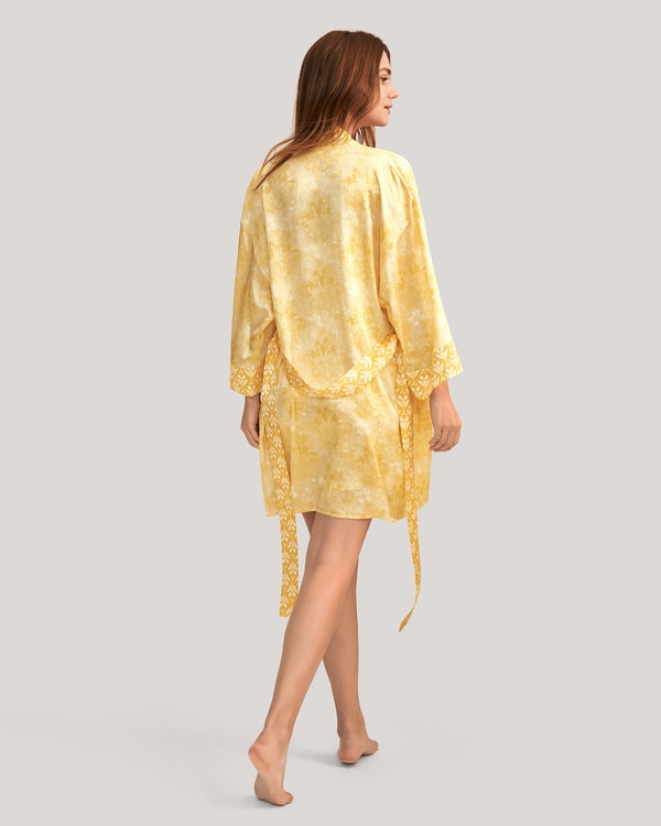 Lilysilk Golden Lily Silk Kimono Robe
