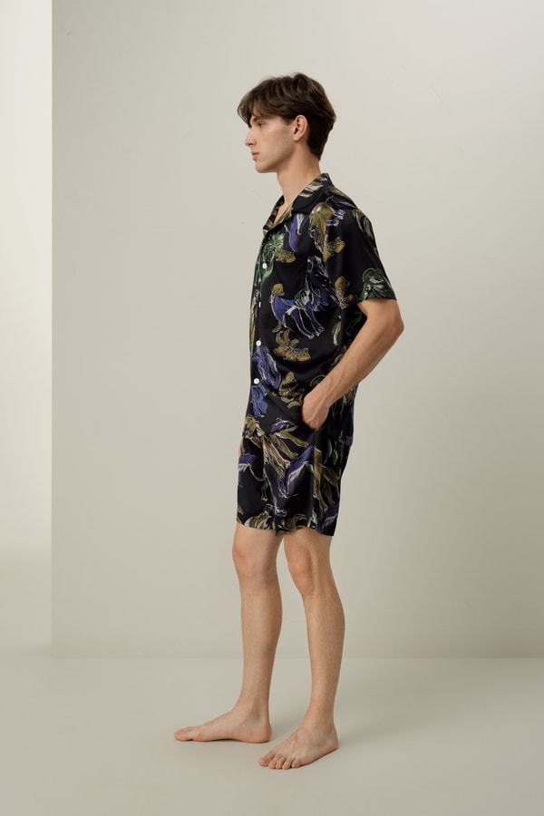 Lilysilk Leo Zodiac Men’s Short Silk Pajama Set