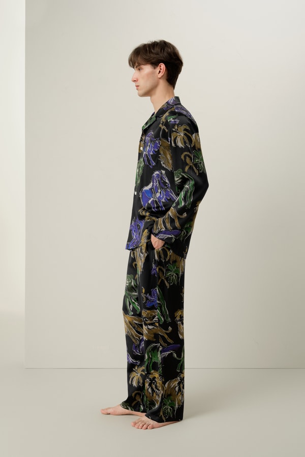 Lilysilk Leo Zodiac Men’s Silk Pajama Set