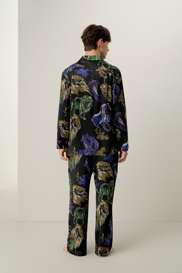 Lilysilk Leo Zodiac Men’s Silk Pajama Set