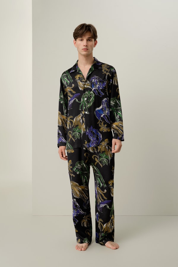 lilysilk Leo Zodiac Men’s Silk Pajama Set