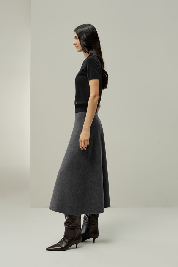 Lilysilk LILYSILK Worry-Free Wool Skirt