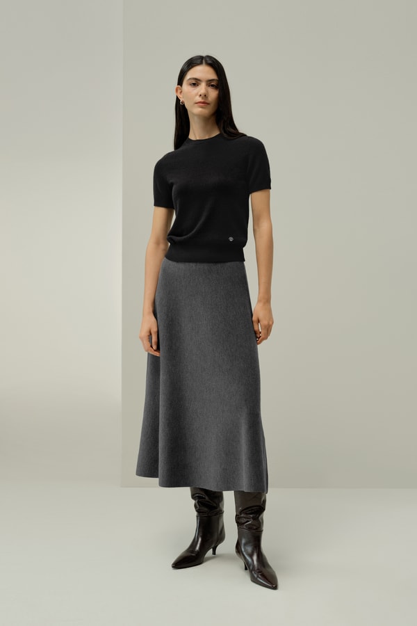 lilysilk LILYSILK Worry-Free Wool Skirt