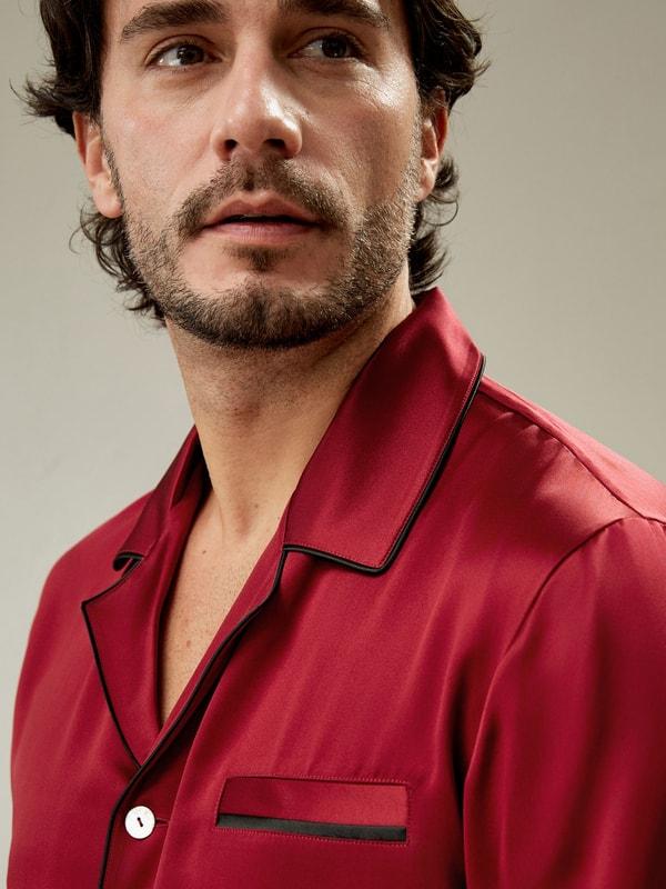 Lilysilk Long Silk Pajamas Set With Contrast Trim