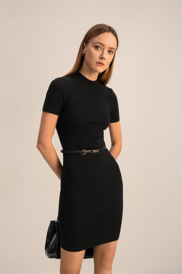 lilysilk LS Clasp Leather Skinny Belt