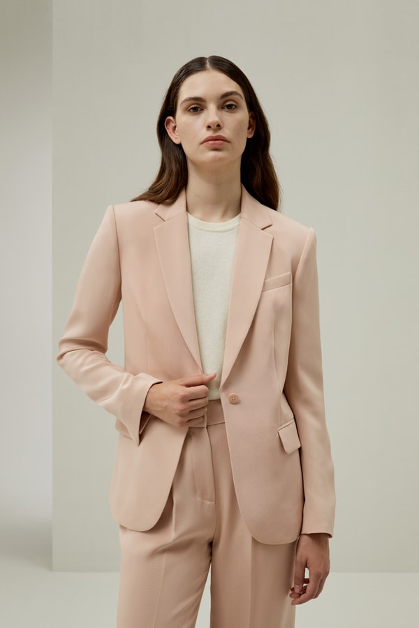 Lilysilk Mahogany Rose Silk Blazer