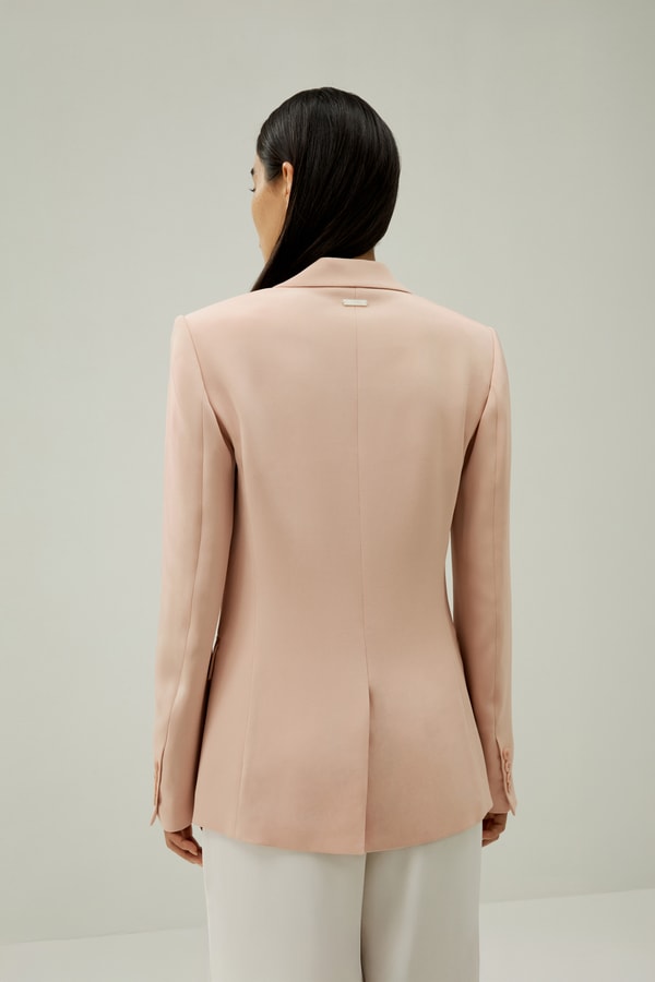 Lilysilk Mahogany Rose Silk Blazer