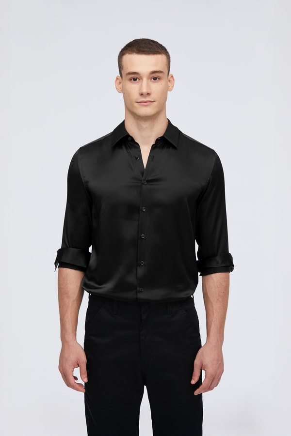 Lilysilk Mulberry Silk Basic Mens Shirt