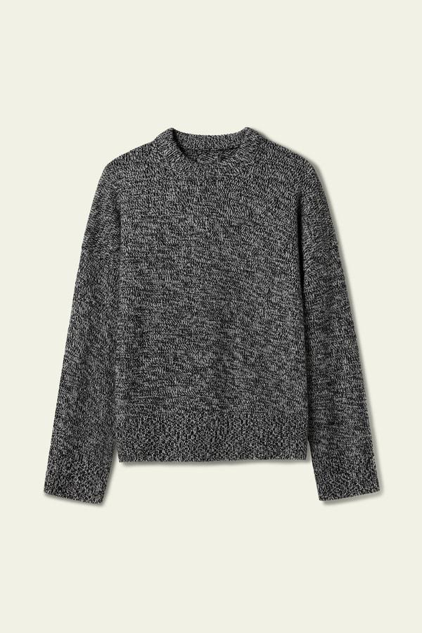 Lilysilk Oversized Crewneck Wool-Cashmere Sweater