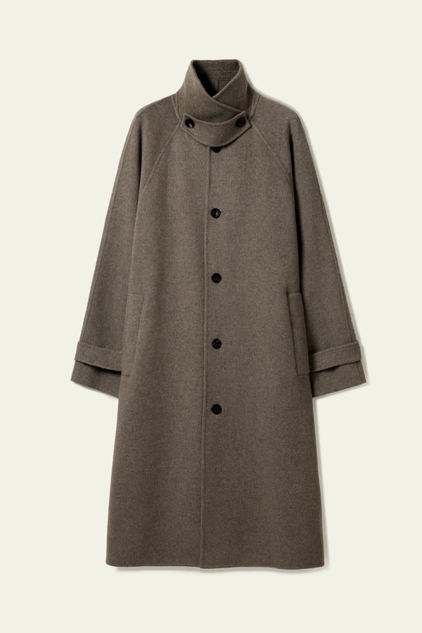 Lilysilk Oversized Double-Faced Silk-Wool Coat