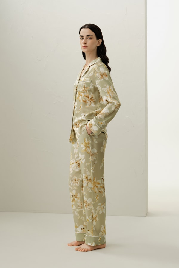 Lilysilk Pisces Zodiac Classic Silk Pajama Set