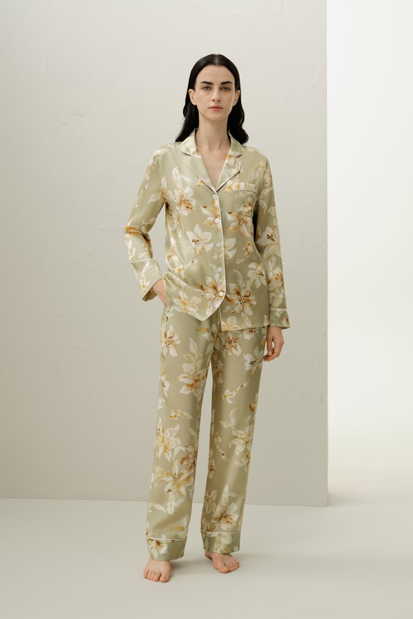 lilysilk Pisces Zodiac Classic Silk Pajama Set
