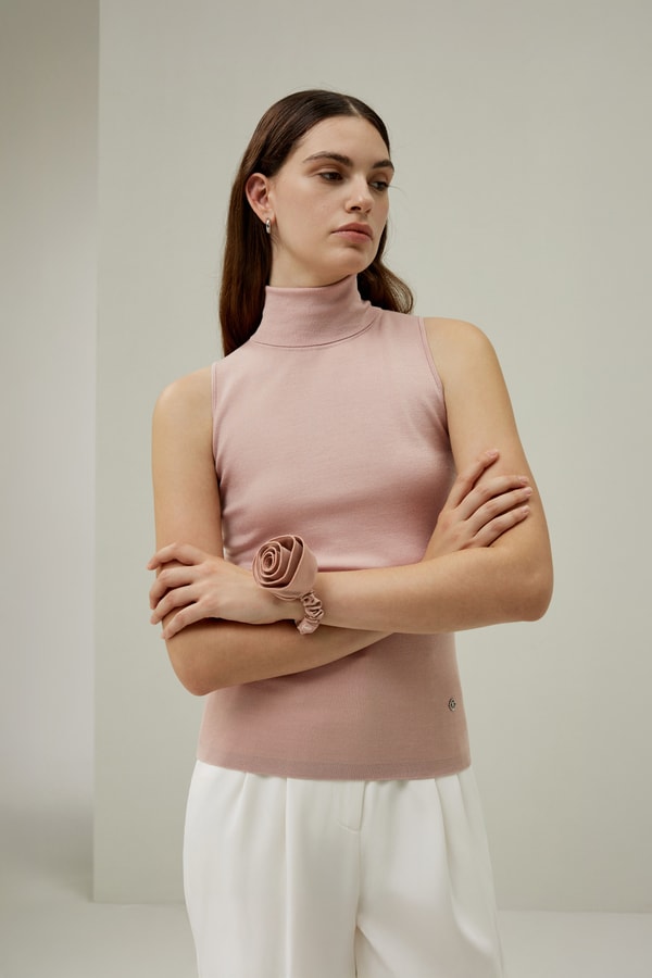 Lilysilk Rosette Silk Hair Scrunchie