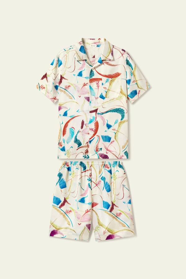 Lilysilk Sagittarius Men’s Short Silk Pajama Set