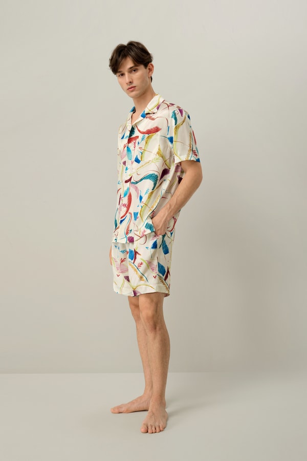 Lilysilk Sagittarius Men’s Short Silk Pajama Set
