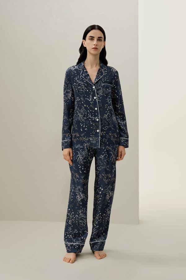 lilysilk Scorpio Zodiac Classic Silk Pajama Set